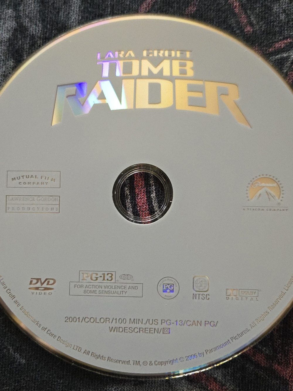 Lara Croft: Tomb Raider (2001) DVD Angelina Jolie action / adventure - NO CASE